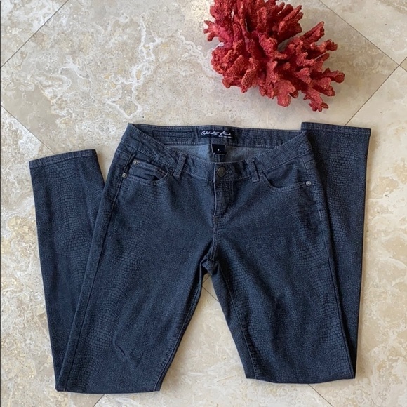 3 for $12 Snake Skin Print Skinny Denim Jean Pants - Picture 1 of 8